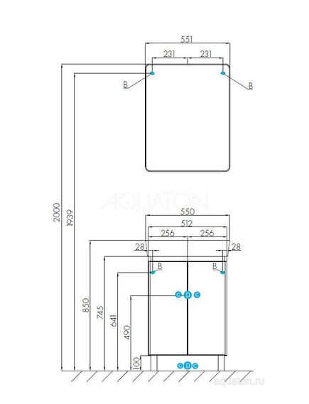 Купить Тумба под раковину AQUATON Скай PRO 55 белый глянец 1A238101SY010 (1a238101sy010) по цене 10361.5 руб., в Санкт-Петебруге в интернет магазине 100-Систем, а также дургие товары AQUATON из раздела Тумбы под раковину и Мебель для ванной комнаты