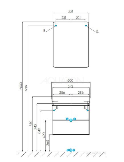 Купить Тумба под раковину AQUATON Скай PRO 60 белый глянец 1A238201SY010 (1a238201sy010) по цене 13081.5 руб., в Санкт-Петебруге в интернет магазине 100-Систем, а также дургие товары AQUATON из раздела Тумбы под раковину и Мебель для ванной комнаты