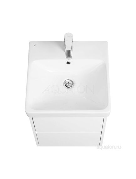 Купить Тумба под раковину AQUATON Сканди 45 белый матовый, белый глянец 1A251601SD010 (1a251601sd010) по цене 9217.5 руб., в Санкт-Петебруге в интернет магазине 100-Систем, а также дургие товары AQUATON из раздела Тумбы под раковину и Мебель для ванной комнаты