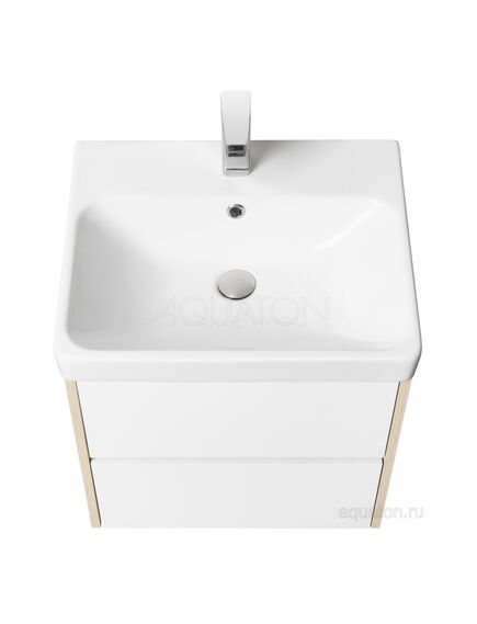 Купить Тумба под раковину AQUATON Сканди 55 белая, дуб верона 1A251701SDB20 (1a251701sdb20) по цене 9592.5 руб., в Санкт-Петебруге в интернет магазине 100-Систем, а также дургие товары AQUATON из раздела Тумбы под раковину и Мебель для ванной комнаты