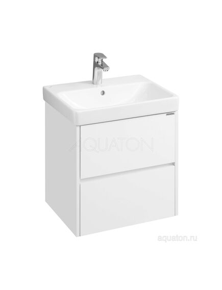 Купить Тумба под раковину AQUATON Сканди 55 белый матовый, белый глянец 1A251701SD010 (1a251701sd010) по цене 9742.5 руб., в Санкт-Петебруге в интернет магазине 100-Систем, а также дургие товары AQUATON из раздела Тумбы под раковину и Мебель для ванной комнаты