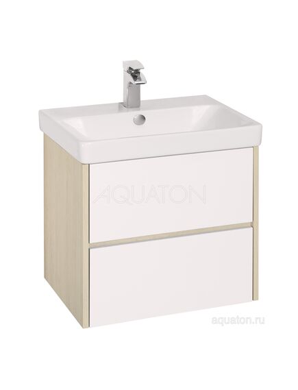 Купить Тумба под раковину AQUATON Сканди 70 белая, дуб верона 1A251801SDB20 (1a251801sdb20) по цене 9967.5 руб., в Санкт-Петебруге в интернет магазине 100-Систем, а также дургие товары AQUATON из раздела Тумбы под раковину и Мебель для ванной комнаты