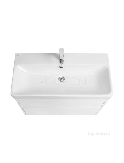Купить Тумба под раковину AQUATON Сканди 90 белый матовый, белый глянец 1A251901SD010 (1a251901sd010) по цене 11617.5 руб., в Санкт-Петебруге в интернет магазине 100-Систем, а также дургие товары AQUATON из раздела Тумбы под раковину и Мебель для ванной комнаты