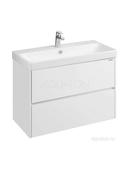 Купить Тумба под раковину AQUATON Сканди 90 белый матовый, белый глянец 1A251901SD010 (1a251901sd010) по цене 11617.5 руб., в Санкт-Петебруге в интернет магазине 100-Систем, а также дургие товары AQUATON из раздела Тумбы под раковину и Мебель для ванной комнаты