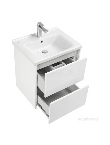 Купить Тумба под раковину AQUATON Стоун 60 белый 1A231401SX010 (1a231401sx010) по цене 16160.7 руб., в Санкт-Петебруге в интернет магазине 100-Систем, а также дургие товары AQUATON из раздела Тумбы под раковину и Мебель для ванной комнаты
