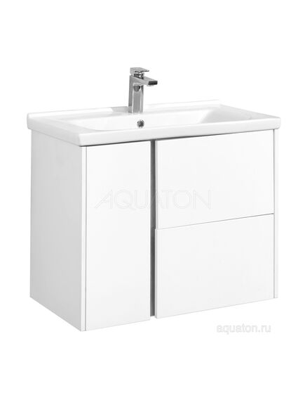 Купить Тумба под раковину AQUATON Стоун 80 белый 1A228201SX010 (1a228201sx010) по цене 19044.7 руб., в Санкт-Петебруге в интернет магазине 100-Систем, а также дургие товары AQUATON из раздела Тумбы под раковину и Мебель для ванной комнаты