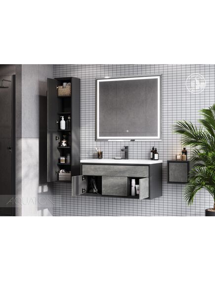 Купить Тумба под раковину AQUATON Уэльс 100 графит 1A267601WA6A0 new (1a267601wa6a0) по цене 41498.7 руб., в Санкт-Петебруге в интернет магазине 100-Систем, а также дургие товары AQUATON из раздела Тумбы под раковину и Мебель для ванной комнаты