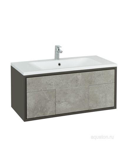 Купить Тумба под раковину AQUATON Уэльс 100 графит 1A267601WA6A0 new (1a267601wa6a0) по цене 41498.7 руб., в Санкт-Петебруге в интернет магазине 100-Систем, а также дургие товары AQUATON из раздела Тумбы под раковину и Мебель для ванной комнаты