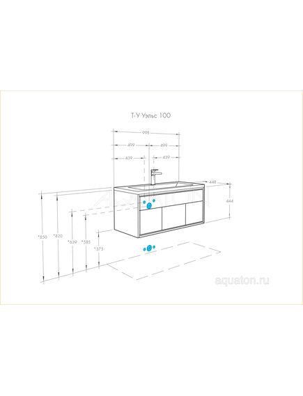 Купить Тумба под раковину AQUATON Уэльс 100 графит 1A267601WA6A0 new (1a267601wa6a0) по цене 41498.7 руб., в Санкт-Петебруге в интернет магазине 100-Систем, а также дургие товары AQUATON из раздела Тумбы под раковину и Мебель для ванной комнаты