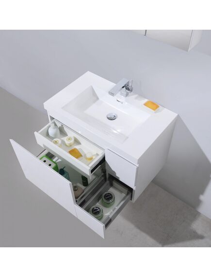 Купить Тумба для комплекта BelBagno Luce BB800VAC/BL bianco lucido (bb800vac/bl) по цене 45000 руб., в Санкт-Петебруге в интернет магазине 100-Систем, а также дургие товары BelBagno из раздела Тумбы под раковину и Мебель для ванной комнаты
