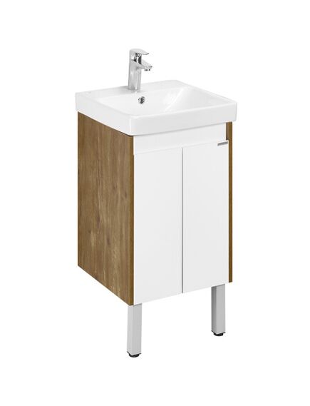 Купить Тумба под раковину дуб/белый 45см AQUATON Сканди 1A278701SDZ90 (1a278701sdz90) по цене 7155 руб., в Санкт-Петебруге в интернет магазине 100-Систем, а также дургие товары AQUATON из раздела Тумбы под раковину и Мебель для ванной комнаты