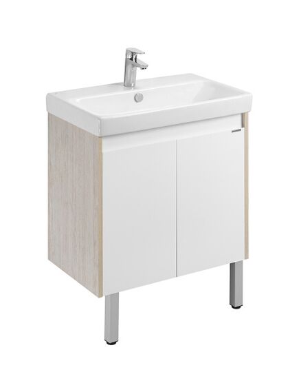 Купить Тумба под раковину дуб/белый 70см AQUATON Сканди 1A278901SDB20 (1a278901sdb20) по цене 8392.5 руб., в Санкт-Петебруге в интернет магазине 100-Систем, а также дургие товары AQUATON из раздела Тумбы под раковину и Мебель для ванной комнаты