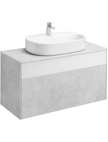 Купить Тумба под раковину слэйт/белая 100см AQUATON Марбл 1A276301MH4C0 (1a276301mh4c0) по цене 20731.5 руб., в Санкт-Петебруге в интернет магазине 100-Систем, а также дургие товары AQUATON из раздела Тумбы под раковину и Мебель для ванной комнаты