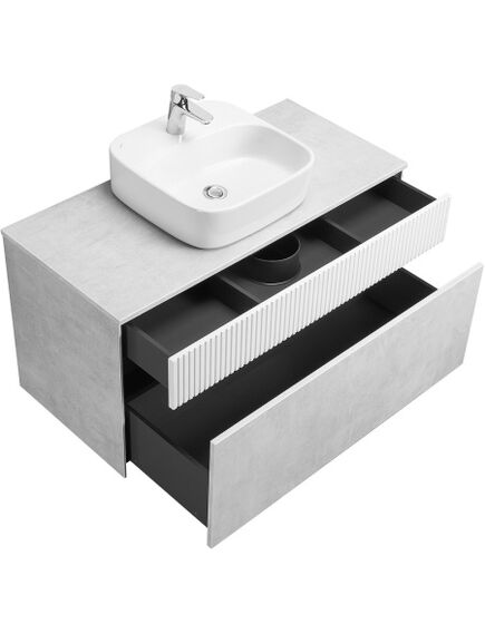 Купить Тумба под раковину слэйт/белая 100см AQUATON Марбл 1A276301MH4C0 (1a276301mh4c0) по цене 20731.5 руб., в Санкт-Петебруге в интернет магазине 100-Систем, а также дургие товары AQUATON из раздела Тумбы под раковину и Мебель для ванной комнаты