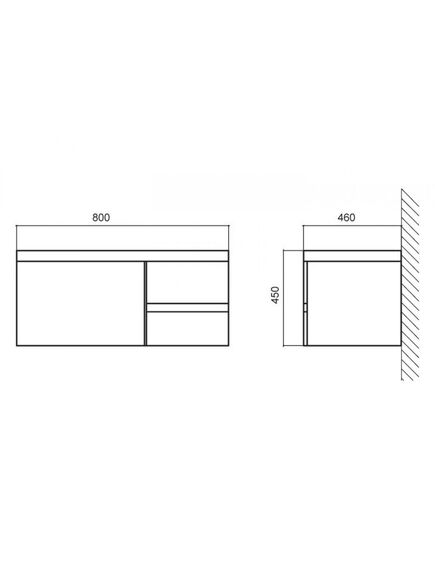 Купить Тумба для комплекта BelBagno Luce BB800VAC/BL bianco lucido (bb800vac/bl) по цене 45000 руб., в Санкт-Петебруге в интернет магазине 100-Систем, а также дургие товары BelBagno из раздела Тумбы под раковину и Мебель для ванной комнаты
