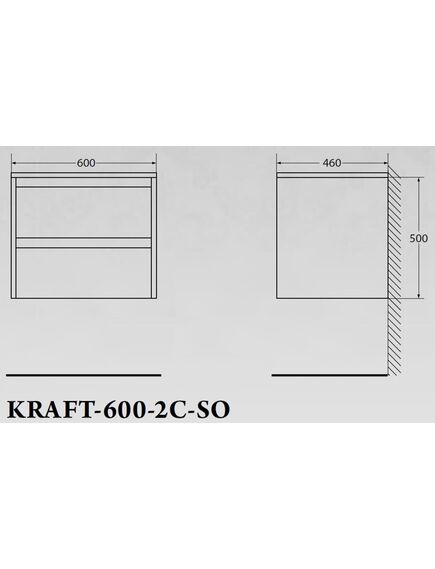 Купить Тумба для комплекта BelBagno Kraft-600-2C-SO-PP (kraft-600-2c-so-pp) по цене 26900 руб., в Санкт-Петебруге в интернет магазине 100-Систем, а также дургие товары BelBagno из раздела Тумбы под раковину и Мебель для ванной комнаты