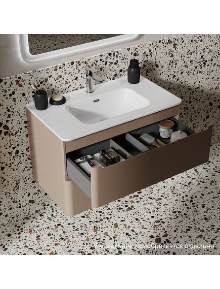 Купить Тумба подвесная, 80 см, капучино, Edifice, IDDIS, EDI80C0i95 подходит умыв. 0101000i28 (edi80c0i95) по цене 43890 руб., в Санкт-Петебруге в интернет магазине 100-Систем, а также дургие товары IDDIS из раздела Тумбы под раковину и Мебель для ванной комнаты