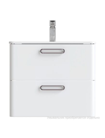 Купить Тумба подвесная, белая, 60 см, Brick,  IDDIS, BRI60W0i95. Подходит умывальник: 0106000i28 (bri60w0i95) по цене 23800 руб., в Санкт-Петебруге в интернет магазине 100-Систем, а также дургие товары IDDIS из раздела Тумбы под раковину и Мебель для ванной комнаты
