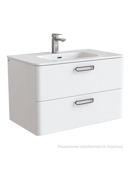 Купить Тумба подвесная, белая, 80 см, Brick,  IDDIS, BRI80W0i95. Подходит умывальник: 0108000i28 (bri80w0i95) по цене 26500 руб., в Санкт-Петебруге в интернет магазине 100-Систем, а также дургие товары IDDIS из раздела Тумбы под раковину и Мебель для ванной комнаты