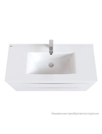 Купить Тумба подвесная, белая, 100 см, Cloud,  IDDIS, CLO10W1i95. Подходит умывальник: 0131000i28 (clo10w1i95) по цене 33990 руб., в Санкт-Петебруге в интернет магазине 100-Систем, а также дургие товары IDDIS из раздела Тумбы под раковину и Мебель для ванной комнаты