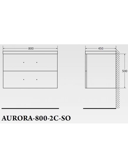 Купить Тумба для комплекта Belbagno Aurora-800-2C-SO-RT (aurora-800-2c-so-rt) по цене 30300 руб., в Санкт-Петебруге в интернет магазине 100-Систем, а также дургие товары BelBagno из раздела Тумбы под раковину и Мебель для ванной комнаты