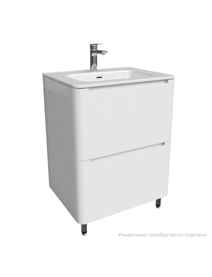 Купить Тумба напольная, белая, 60 см, Edifice, IDDIS, EDI60WFi95 (edi60wfi95) по цене 34590 руб., в Санкт-Петебруге в интернет магазине 100-Систем, а также дургие товары IDDIS из раздела Тумбы под раковину и Мебель для ванной комнаты