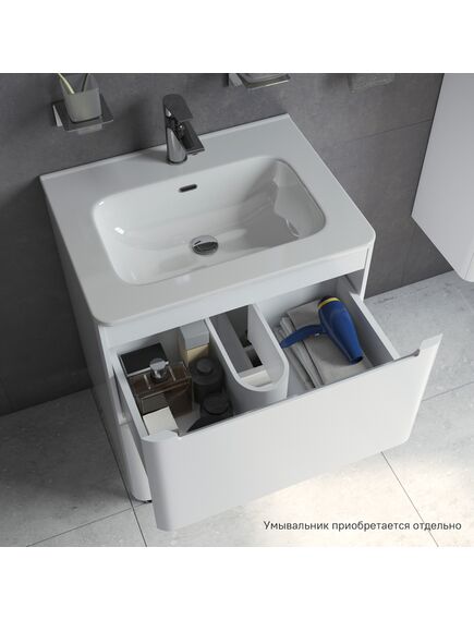 Купить Тумба напольная, белая, 60 см, Edifice, IDDIS, EDI60WFi95 (edi60wfi95) по цене 34590 руб., в Санкт-Петебруге в интернет магазине 100-Систем, а также дургие товары IDDIS из раздела Тумбы под раковину и Мебель для ванной комнаты