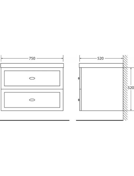 Купить Тумба для комплекта BelBagno DUBLIN-750-2C-SO-BL bianco lucido (dublin-750-2c-so-bl) по цене 33340 руб., в Санкт-Петебруге в интернет магазине 100-Систем, а также дургие товары BelBagno из раздела Тумбы под раковину и Мебель для ванной комнаты