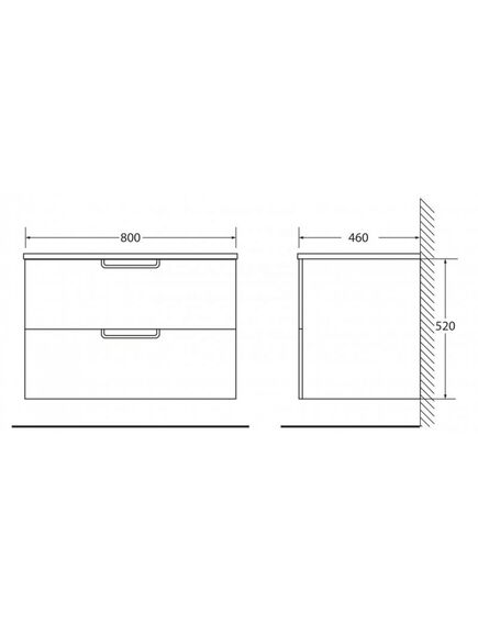 Купить Тумба для комплекта BelBagno Leticia BB800DDAC/TO tortora opaco (bb800ddac/to) по цене 27400 руб., в Санкт-Петебруге в интернет магазине 100-Систем, а также дургие товары BelBagno из раздела Тумбы под раковину и Мебель для ванной комнаты