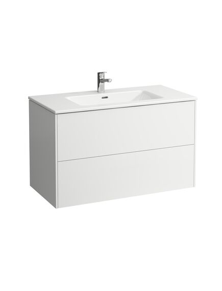 Купить Тумба с раковиной Laufen Pro S 100 8.6496.2.260.104.1 подвесная Белая матовая (8.6496.2.260.104.1) по цене 130133.77 руб., в Санкт-Петебруге в интернет магазине 100-Систем, а также дургие товары LAUFEN из раздела Тумбы под раковину и Мебель для ванной комнаты