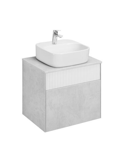Купить Тумба под раковину слэйт/белая 60см AQUATON Марбл 1A276101MH4C0 (1a276101mh4c0) по цене 17161.5 руб., в Санкт-Петебруге в интернет магазине 100-Систем, а также дургие товары AQUATON из раздела Тумбы под раковину и Мебель для ванной комнаты