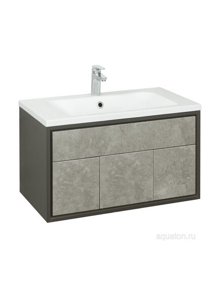 Купить Тумба под раковину AQUATON Уэльс 80 графит 1A267901WA6A0 new (1a267901wa6a0) по цене 30676.5 руб., в Санкт-Петебруге в интернет магазине 100-Систем, а также дургие товары AQUATON из раздела Тумбы под раковину и Мебель для ванной комнаты