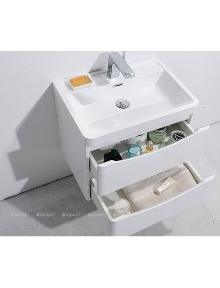 Купить Тумба для комплекта BelBagno Ancona-N 60 bianco lucido подвесная (ancona-n-600-2c-so-bl) по цене 41500 руб., в Санкт-Петебруге в интернет магазине 100-Систем, а также дургие товары BelBagno из раздела Тумбы под раковину и Мебель для ванной комнаты