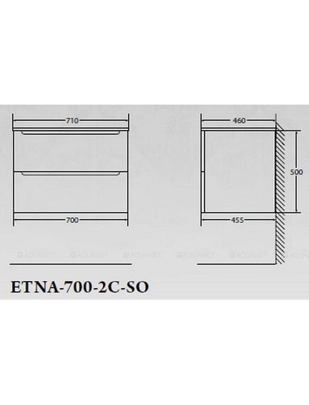 Купить Тумба для комплекта BelBagno ETNA-700-2C-SO-RW-P rovere moro (etna-700-2c-so-rw-p) по цене 26700 руб., в Санкт-Петебруге в интернет магазине 100-Систем, а также дургие товары BelBagno из раздела Тумбы под раковину и Мебель для ванной комнаты