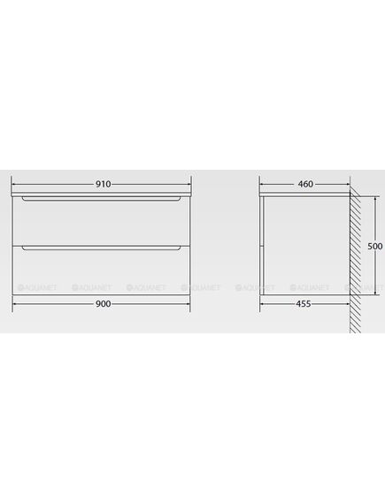 Купить Тумба для комплекта BelBagno ETNA-900-2C-SO-RG-P rovere grigio (etna-900-2c-so-rg-p) по цене 26700 руб., в Санкт-Петебруге в интернет магазине 100-Систем, а также дургие товары BelBagno из раздела Тумбы под раковину и Мебель для ванной комнаты