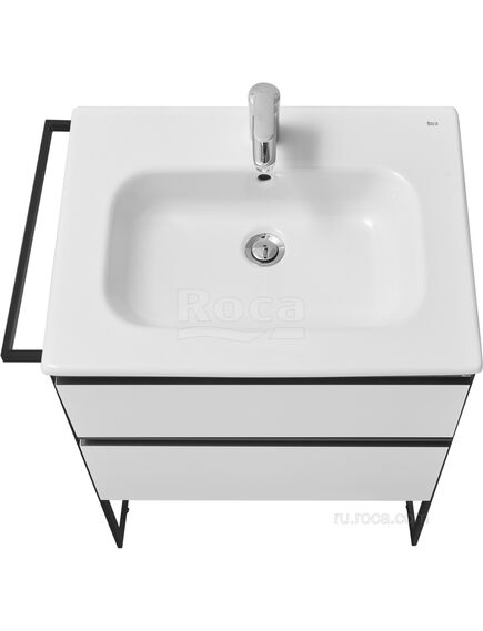 Купить Тумба под раковину Roca Domi 60 белый глянец 2 ящика A857458806 (a857458806) по цене 21219.77 руб., в Санкт-Петебруге в интернет магазине 100-Систем, а также дургие товары ROCA из раздела Тумбы под раковину и Мебель для ванной комнаты
