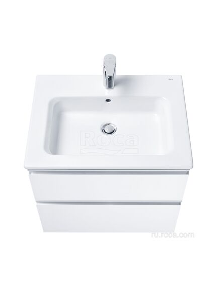Купить Тумба под раковину Roca The Gap 60 белый глянец 2 ящика A857397806 (a857397806) по цене 21219.77 руб., в Санкт-Петебруге в интернет магазине 100-Систем, а также дургие товары ROCA из раздела Тумбы под раковину и Мебель для ванной комнаты