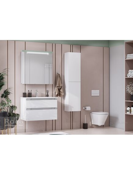 Купить Тумба под раковину Roca The Gap 80 белый глянец 2 ящика A857399806 (a857399806) по цене 23065.77 руб., в Санкт-Петебруге в интернет магазине 100-Систем, а также дургие товары ROCA из раздела Тумбы под раковину и Мебель для ванной комнаты