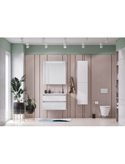 Купить Тумба под раковину Roca The Gap 80 белый глянец 2 ящика A857399806 (a857399806) по цене 23065.77 руб., в Санкт-Петебруге в интернет магазине 100-Систем, а также дургие товары ROCA из раздела Тумбы под раковину и Мебель для ванной комнаты