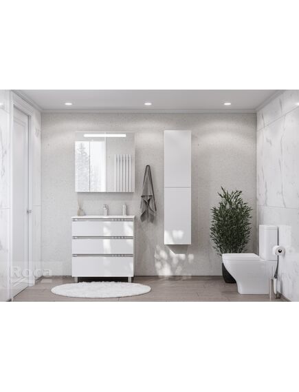 Купить Тумба под раковину Roca The Gap 80 белый глянец 3 ящика A857406806 (a857406806) по цене 32295.77 руб., в Санкт-Петебруге в интернет магазине 100-Систем, а также дургие товары ROCA из раздела Тумбы под раковину и Мебель для ванной комнаты
