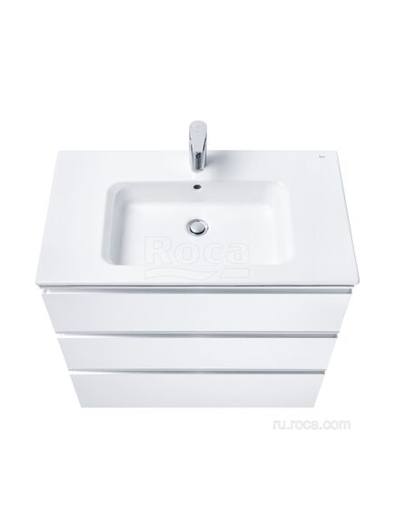Купить Тумба под раковину Roca The Gap 80 белый глянец 3 ящика A857406806 (a857406806) по цене 32295.77 руб., в Санкт-Петебруге в интернет магазине 100-Систем, а также дургие товары ROCA из раздела Тумбы под раковину и Мебель для ванной комнаты