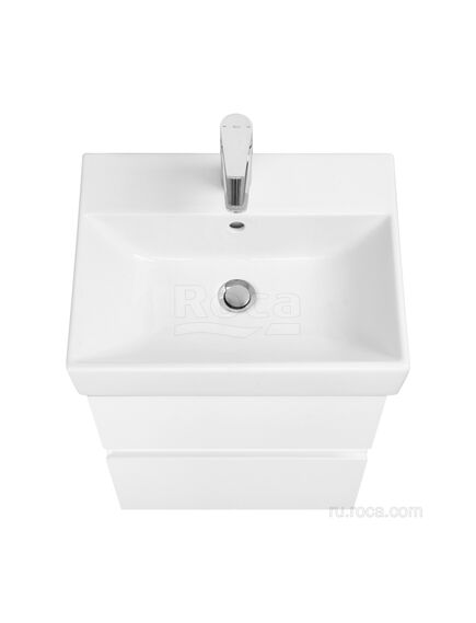 Купить Тумба под раковину Roca Oleta 50 белый матовый, 2 ящика, A857638501 (a857638501) по цене 16604.77 руб., в Санкт-Петебруге в интернет магазине 100-Систем, а также дургие товары ROCA из раздела Тумбы под раковину и Мебель для ванной комнаты