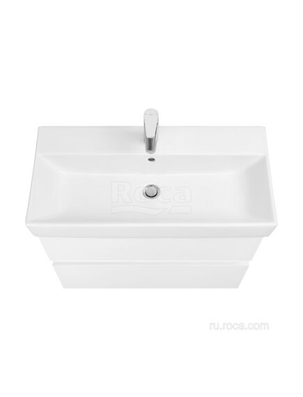 Купить Тумба под раковину Roca Oleta 80 белый глянец, 2 ящика, A857640806 (a857640806) по цене 20296.77 руб., в Санкт-Петебруге в интернет магазине 100-Систем, а также дургие товары ROCA из раздела Тумбы под раковину и Мебель для ванной комнаты