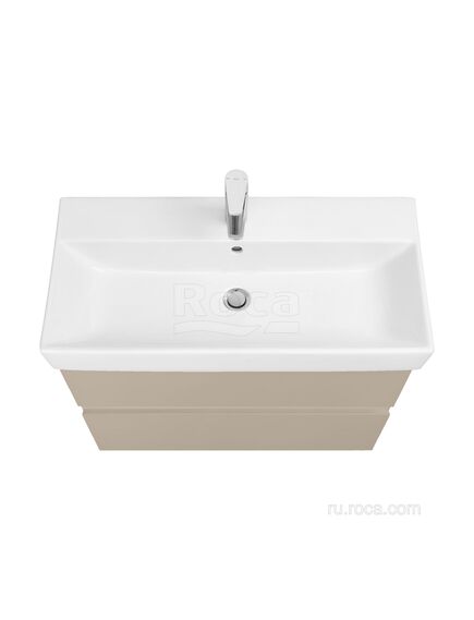 Купить Тумба под раковину Roca Oleta 80 капучино матовый, 2 ящика, A857640515	 (a857640515) по цене 20296.77 руб., в Санкт-Петебруге в интернет магазине 100-Систем, а также дургие товары ROCA из раздела Тумбы под раковину и Мебель для ванной комнаты