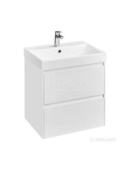 Купить Тумба под раковину Roca Ona 600 белый матовый 2 ящика A857613509 (a857613509) по цене 23988.77 руб., в Санкт-Петебруге в интернет магазине 100-Систем, а также дургие товары ROCA из раздела Тумбы под раковину и Мебель для ванной комнаты