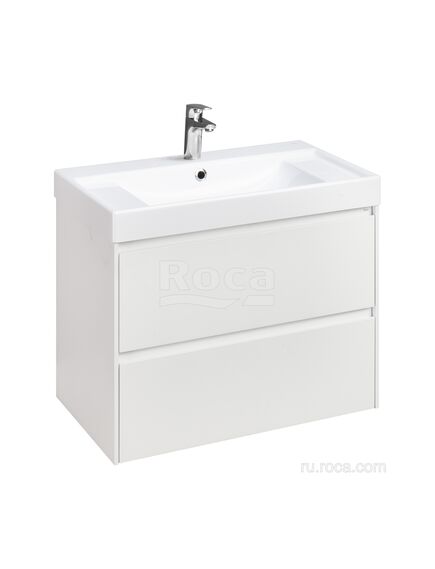 Купить Тумба под раковину Roca Ona 800 белый матовый 2 ящика A857630509 (a857630509) по цене 25834.77 руб., в Санкт-Петебруге в интернет магазине 100-Систем, а также дургие товары ROCA из раздела Тумбы под раковину и Мебель для ванной комнаты