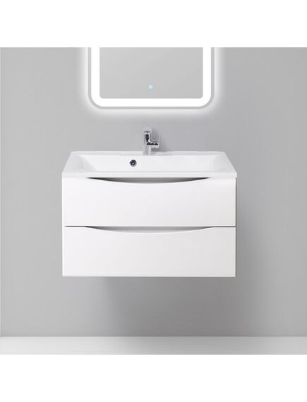 Купить Тумба для комплекта BelBagno Marino 80 bianco lucido (marino-800-2c-so-bl-p) по цене 25300 руб., в Санкт-Петебруге в интернет магазине 100-Систем, а также дургие товары BelBagno из раздела Тумбы под раковину и Мебель для ванной комнаты