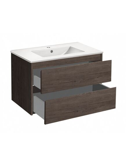 Купить База под раковину Gio 800 подвесная, 2 выкатных ящика soft-close, R.Oak, , шт (vmc-2g800ro) по цене 17489.5 руб., в Санкт-Петебруге в интернет магазине 100-Систем, а также дургие товары Vincea из раздела Тумбы под раковину и Мебель для ванной комнаты