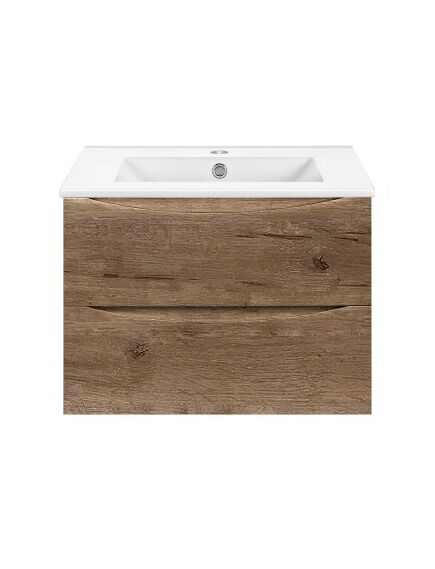 Купить База под керамическую раковину Mia 700 подвесная, 2 выкатных ящика soft close, V.Oak, , шт (vmc-2mc700vo) по цене 16910 руб., в Санкт-Петебруге в интернет магазине 100-Систем, а также дургие товары Vincea из раздела Тумбы под раковину и Мебель для ванной комнаты