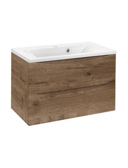 Купить База под раковину Mia 800 подвесная, 2 выкатных ящик soft close, V.Oak, , шт (vmc-2ma800vo) по цене 19931 руб., в Санкт-Петебруге в интернет магазине 100-Систем, а также дургие товары Vincea из раздела Тумбы под раковину и Мебель для ванной комнаты